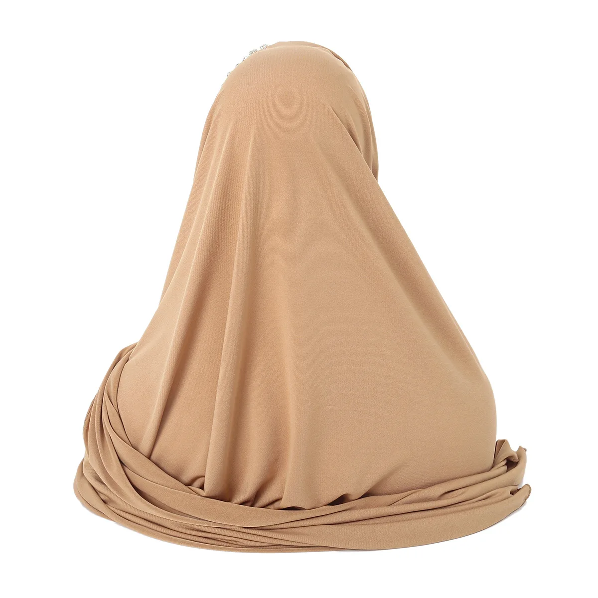 Hijab istantaneo Amira Hijab sciarpa con diamanti Jersey Caps Bonnet Brand Design sciarpa musulmana Plain Pull On Ready Wear Wrap Head