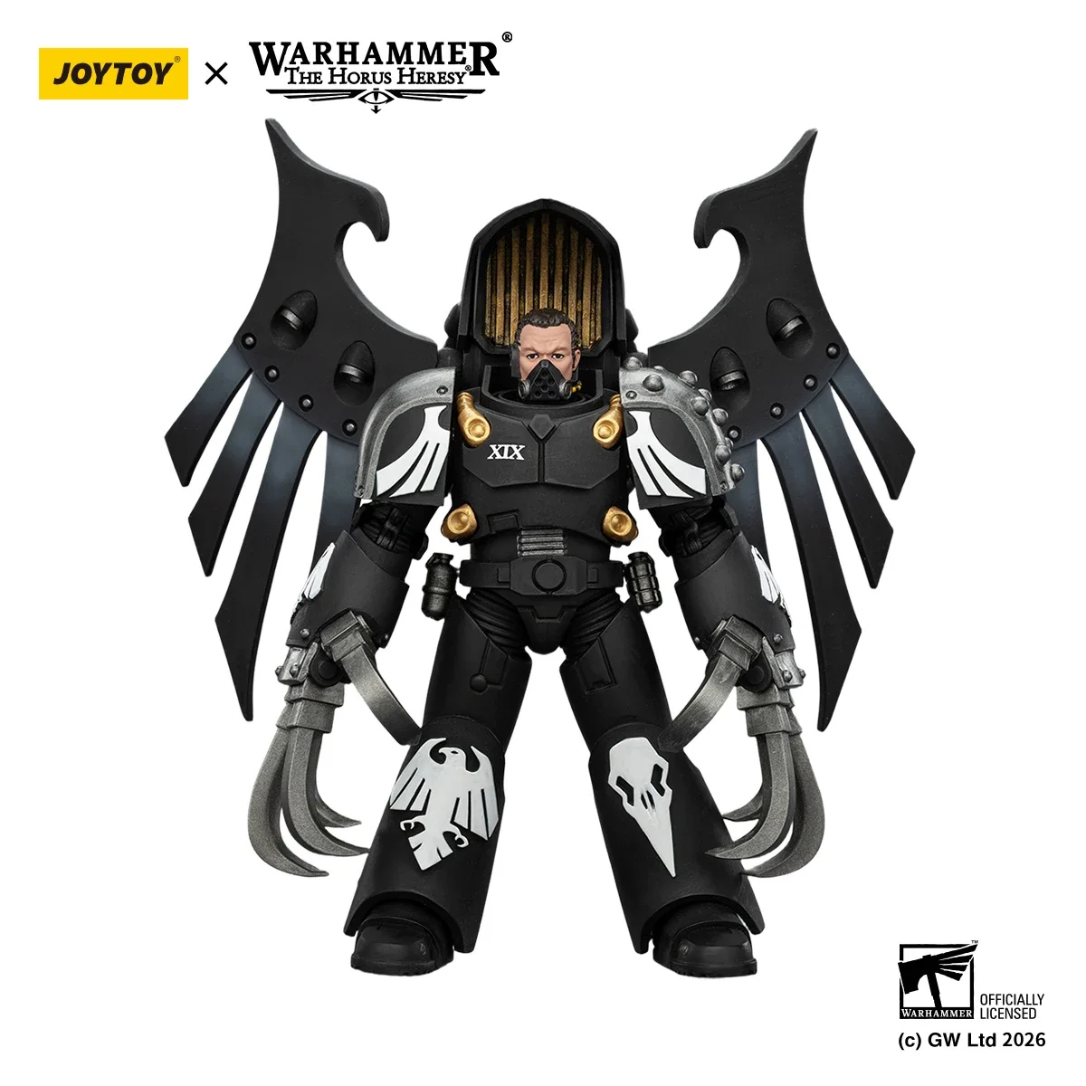 【JOYTOY】40K Raven Guard Dark Fury Chooser of The Slain met bliksemklauwen 1/18 Anime Figuur