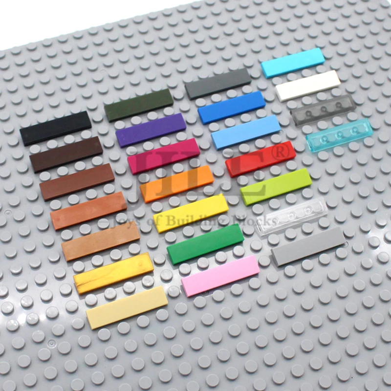 بناية من مكعبات البناء ، طوب رفيع الشكل ، 1 × 4 ، متوافق مع ، ألعاب بناء إبداعية تعليمية ، سلسة #5