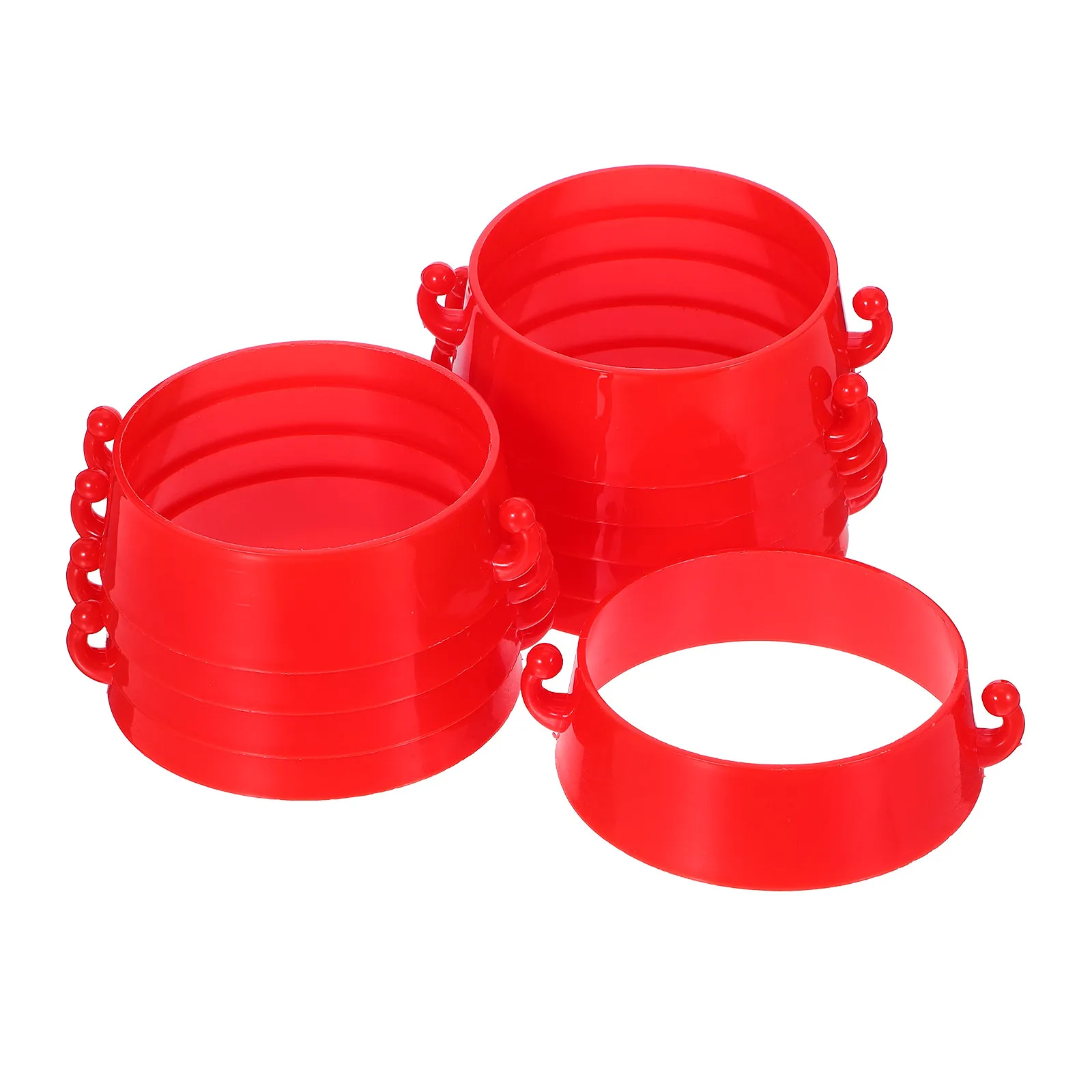 

10 шт. пластиковых соединительных колец для дорожных конусов, для цепных ограждений, парковочных барьеров, дорожных работ, цепных цепных ограждений, парковочных барьеров