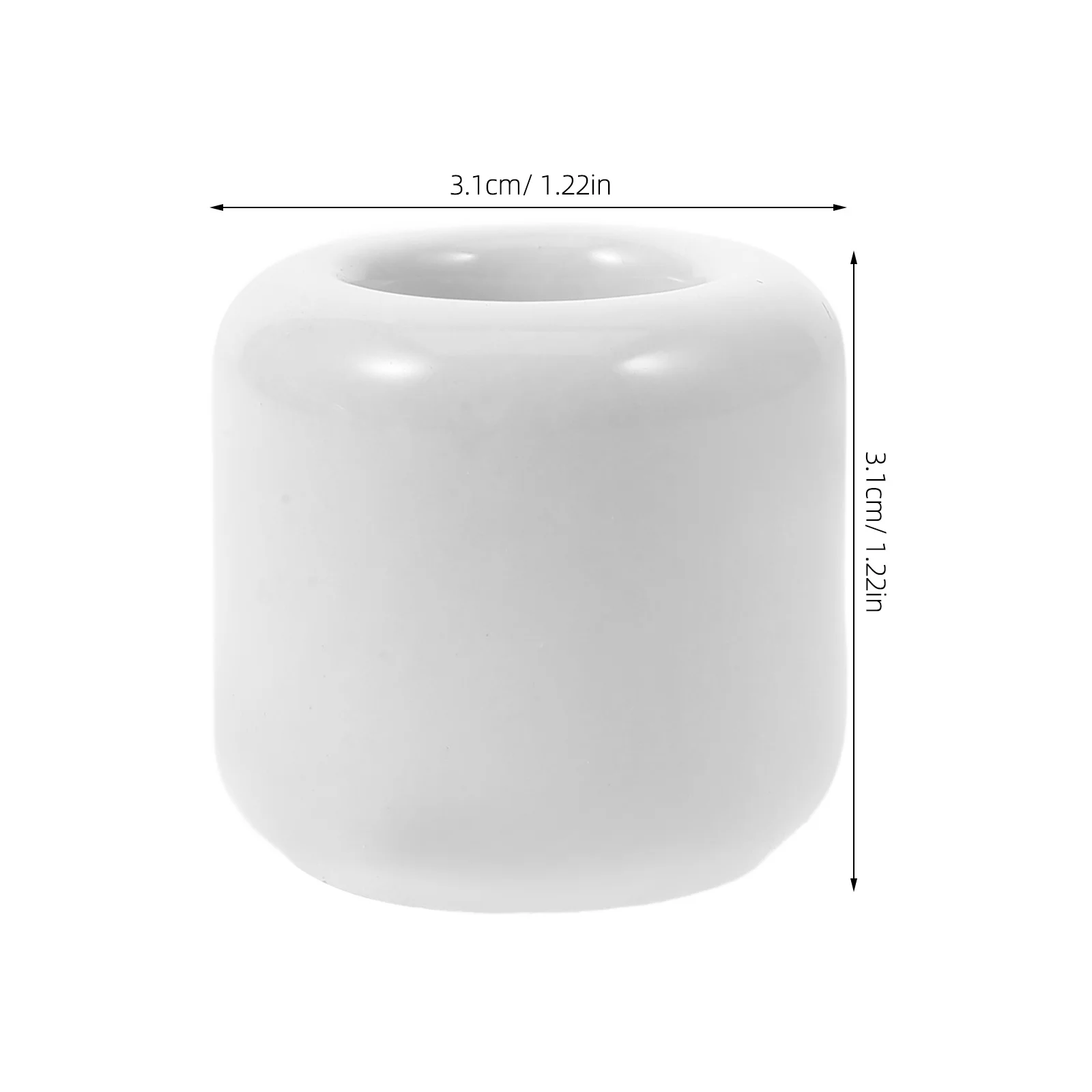 

10Pcs Ceramic Holder Set Round Elegant Candlestick Holders Prayer Ceremony Wedding Dinner Party Round Candlestick Holders