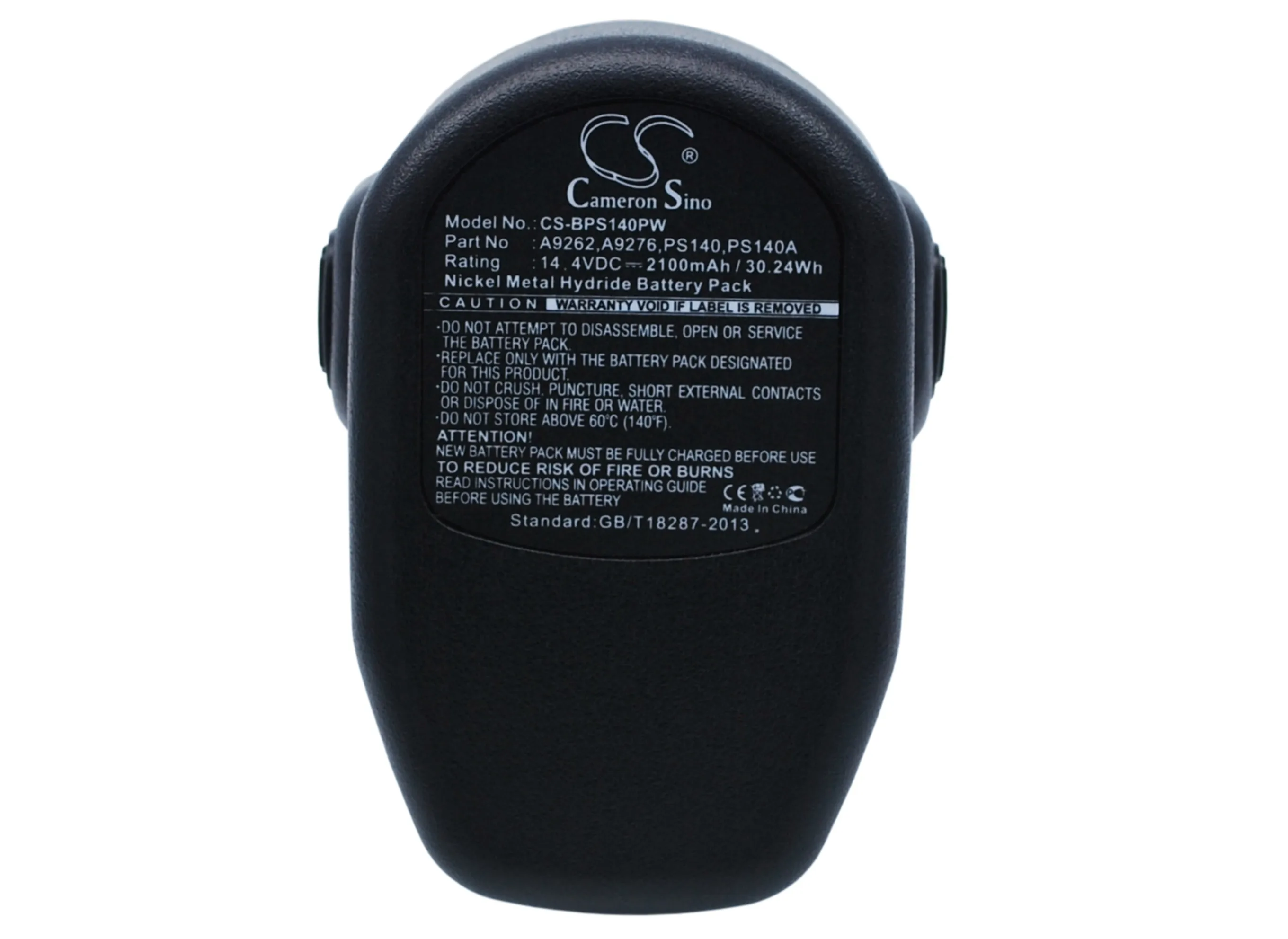 Сменный аккумулятор CS для Firestorm BD14PSK, FS1200D, FS1200D-2, FS1202BN, FS1202D, FS12PS, FS12PSK, FS140, PN: A18, 2100 мАч / 30,24 Вт·ч