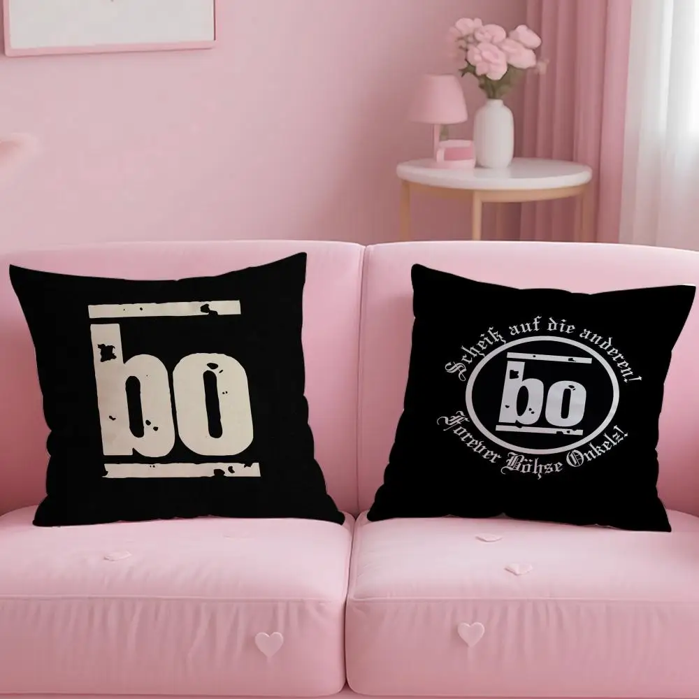 B-Bohse O-Onkelz Cushion Cover Comfortable Reversible Pillow Cover Ideal for Car Sofa Bedroom & Beyond