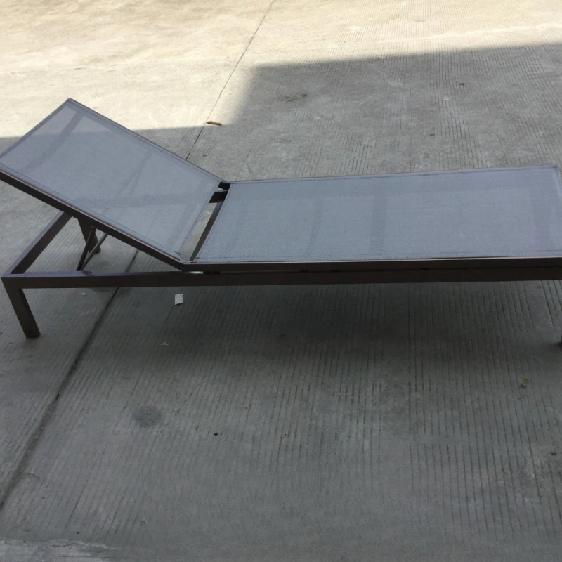 

Leisure beach stainless steel lounger, outdoor folding stainless steel chair