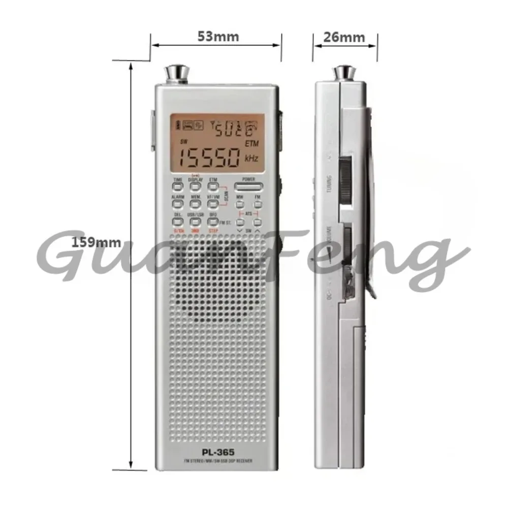 Original Tecsun PL-365/368 Single-Sideband Receiver Full-Band
