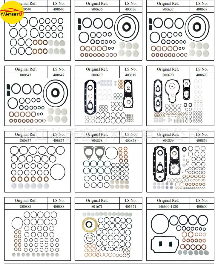 TANTESTO 10bags Diesel Fuel Injection Pump Engine Parts Repair Kits 7135-110 800410