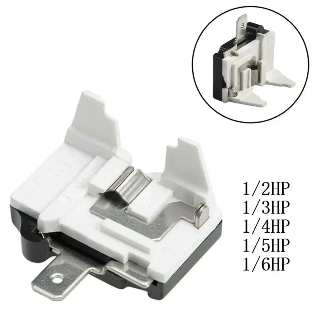 1pc 110v 220V Refrigerator Overload Switch Freezer Replacement Parts Relay 1/2-1/6HP Overheat Protector Compressor Accessories