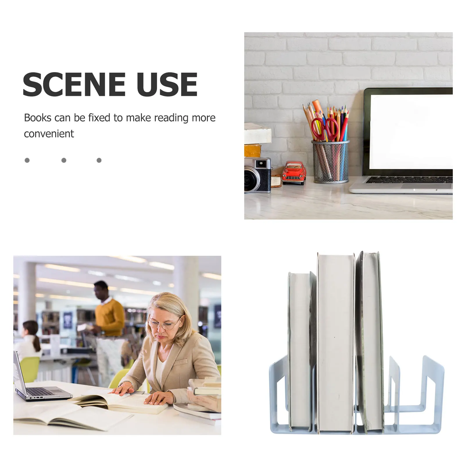 Rak Buku Organizer Kapasitas Besar Multi-Kompartemen Tempat File Desktop Rak Pembagi Untuk Buku Majalah File Kokoh