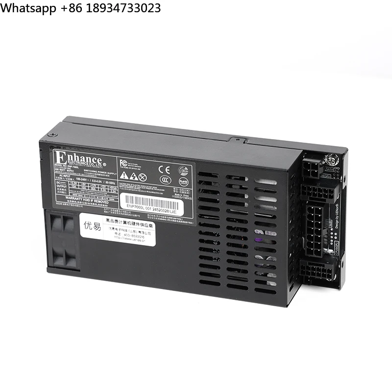 Enhance ENP-7660L Flex-ATX PSU 600w NAS/ITX Small Host Platinum ENP-7660B BLACK Quiet Fan Full Module Power Supply