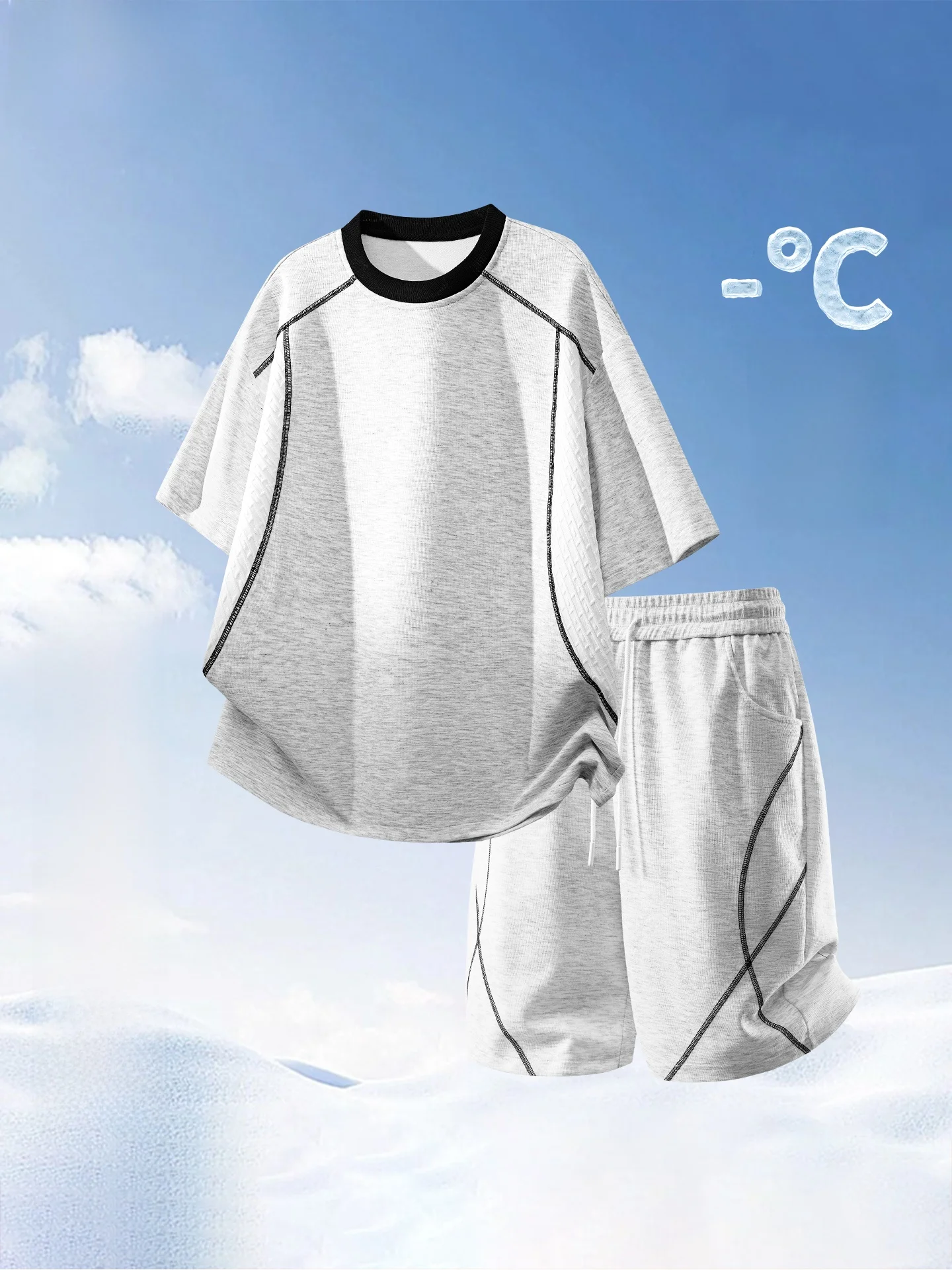 tucano-summer-sport-casual-loose-short-sleeve-t-shirt-shorts-two-piece-set-for-men-lightweight-breathable-polyester-fiber