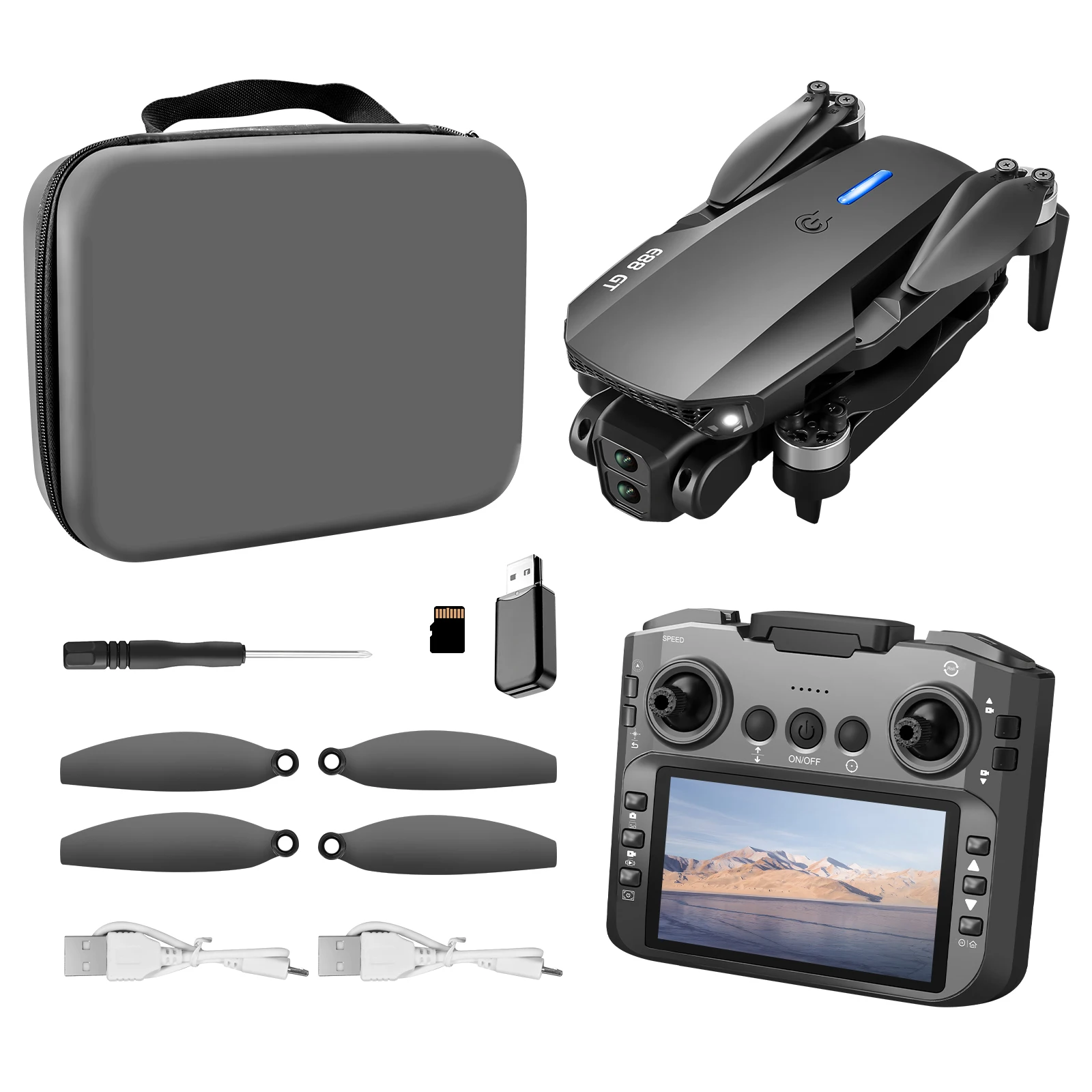 جديد E88GT الطائرة بدون طيار 8K HD شاشة الكاميرا إرسال بطاقة الذاكرة تجنب العوائق التدفق البصري تحوم فرش 5G طائرة بدون طيار FPV أجهزة الاستقبال عن بعد #6