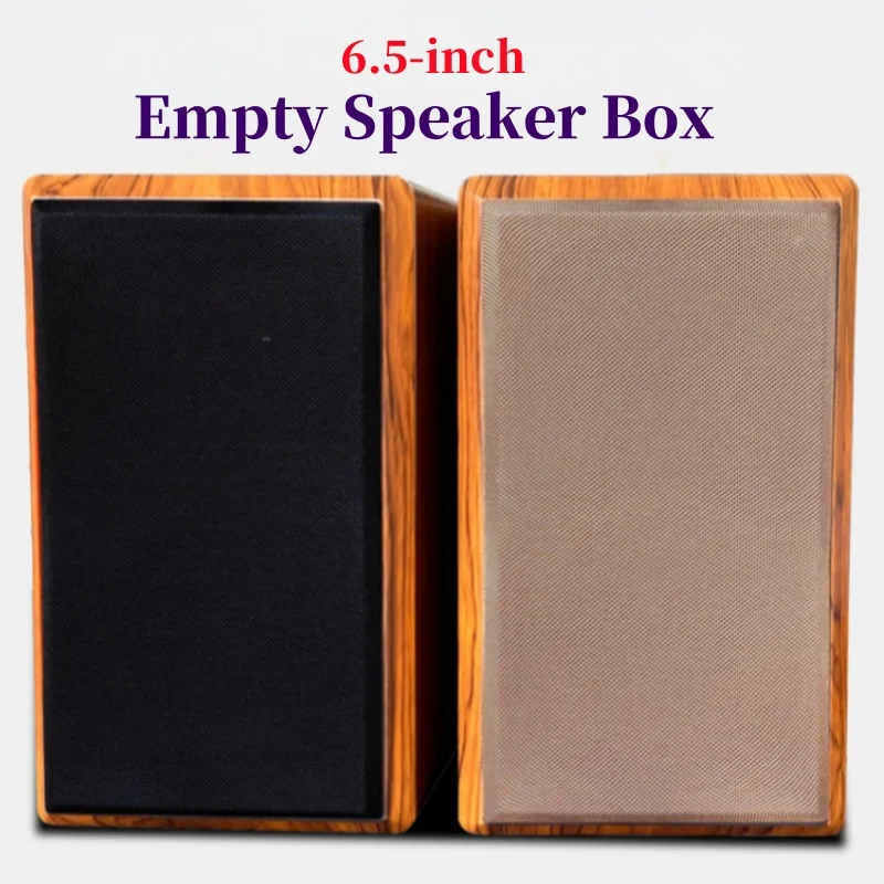 6.5-inch Woofer 4-inch Tweeter Speaker Box, DIY Speaker Housing, 1 Piece Wooden Sound Box, Customizable Hole Diameter