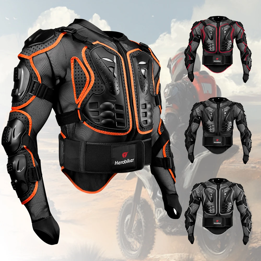 

Motocross Jacket Body Armor Motorcycle Armor Wear-Resistant Anti-Drop Bicycle Racing Jacket Riding Motorbike Moto Protection Men