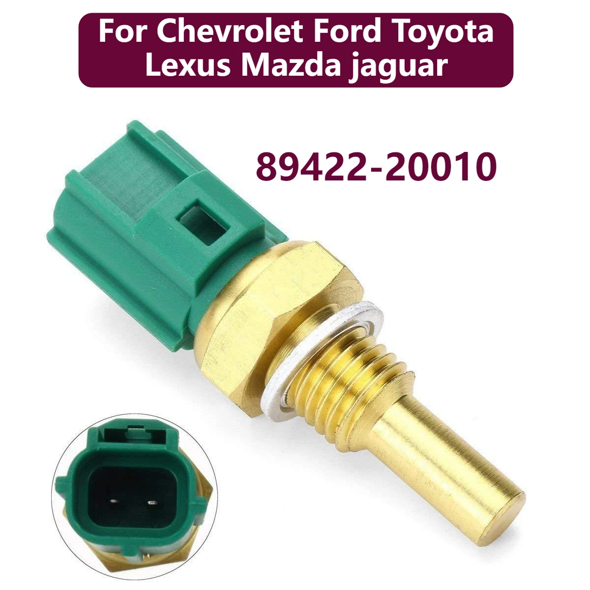 

Датчик температуры охлаждающей жидкости двигателя для Chevrolet, Ford, Toyota, Lexus, Mazda, Jaguar 89422-20010 8942220010