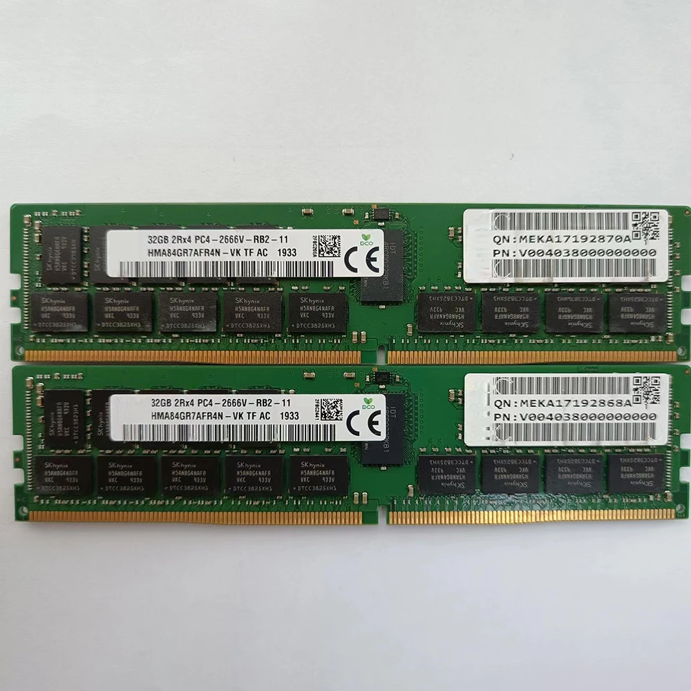 1 PCS HMA84GR7AFR4N-VK 32G 2RX4 PC4-2666V REG ECC For SKhynix Server RAM