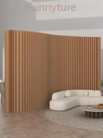 사무실 파티션 종이 벽 거실 차단 울타리, 펀칭 없음, 접이식 욕실 가짜 벽, 36cm 두께