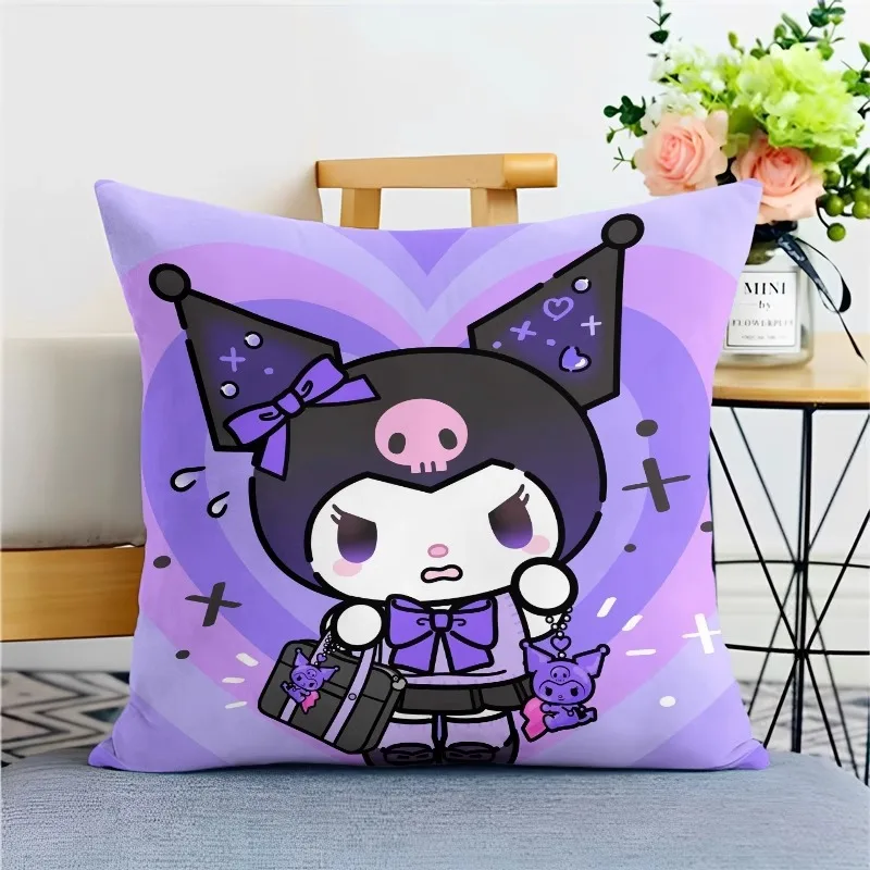 سانريو أنيمي الشكل كورومي رمي وسادة لطيف وسادة الظهر الكرتون الشكل دمية هدية عيد ميلاد