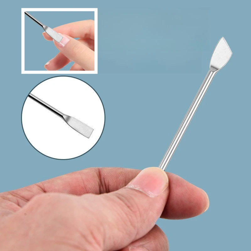 

1Pc New Fashion Dual-ended Nail Files Stainless Steel Dead Skin Removal Nails Cuticle Pushers Pedicure Care Tools Wholesale