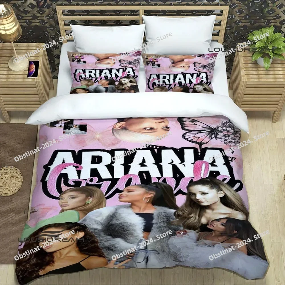 

Singer Ariana grande Bedding Sets exquisite bed supplies set duvet cover bed comforter set bedding set luxury birthday gift