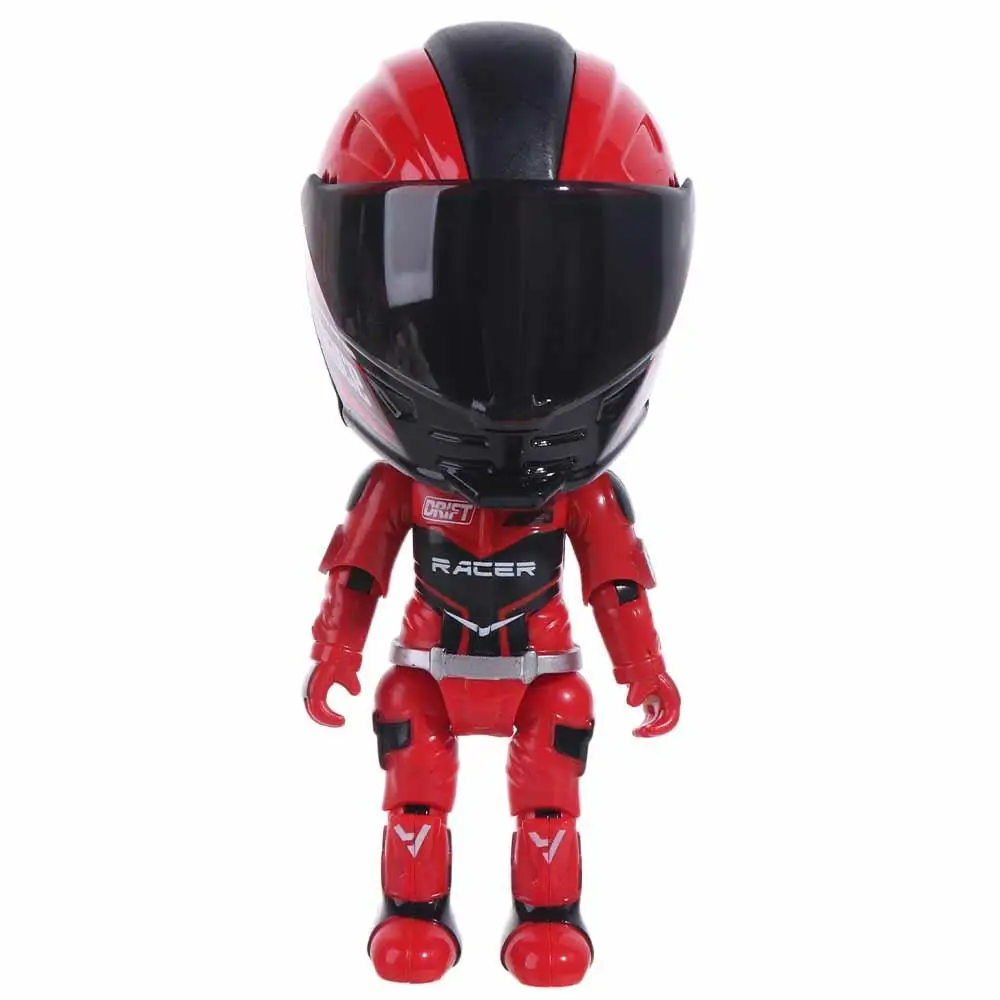 

Deformation Helmet Simulated Motorcycle Rider Action Figure Flexible Transform Motorcycle Cool Alloy Movable Figurine Model