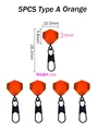 5Pcs A-Orange