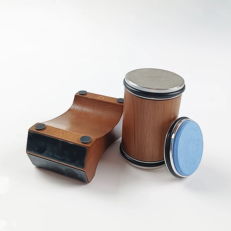 

Newest 4-Angle Rolling Knife Sharpener 15/18/20/22° Sharpeners Magnet Wooden Base Diamond Grinder Set Woodwork Sharpening System