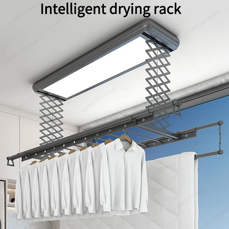 

Electric Clothes Drying Rack Automatic Intelligent Remote Control Lifting Balcony Indoor Folding Retractable Clothes Drying Rack