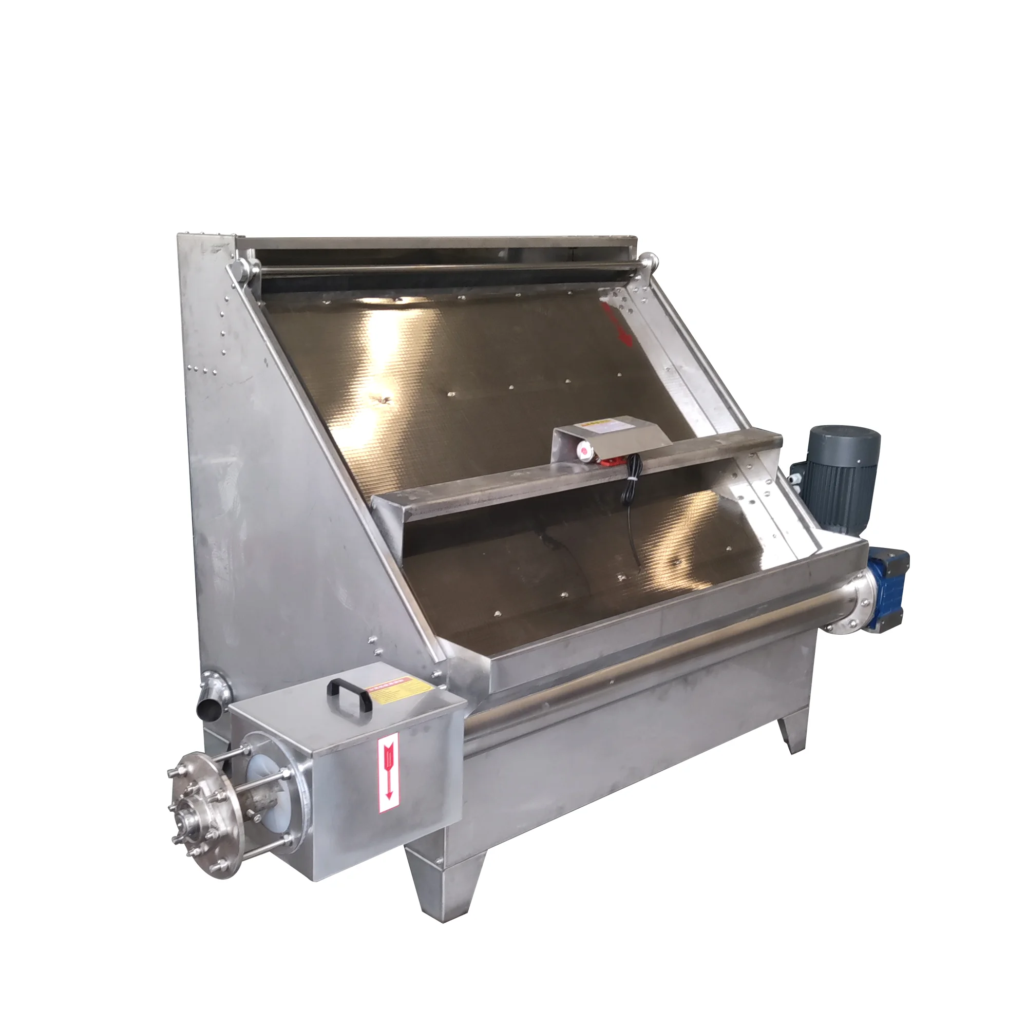 Animal Fecal Dry-wet Separation Dehydrator with Motor Inclined Screen Solid-Liquid Separator for Farm Use 4+3KW Power