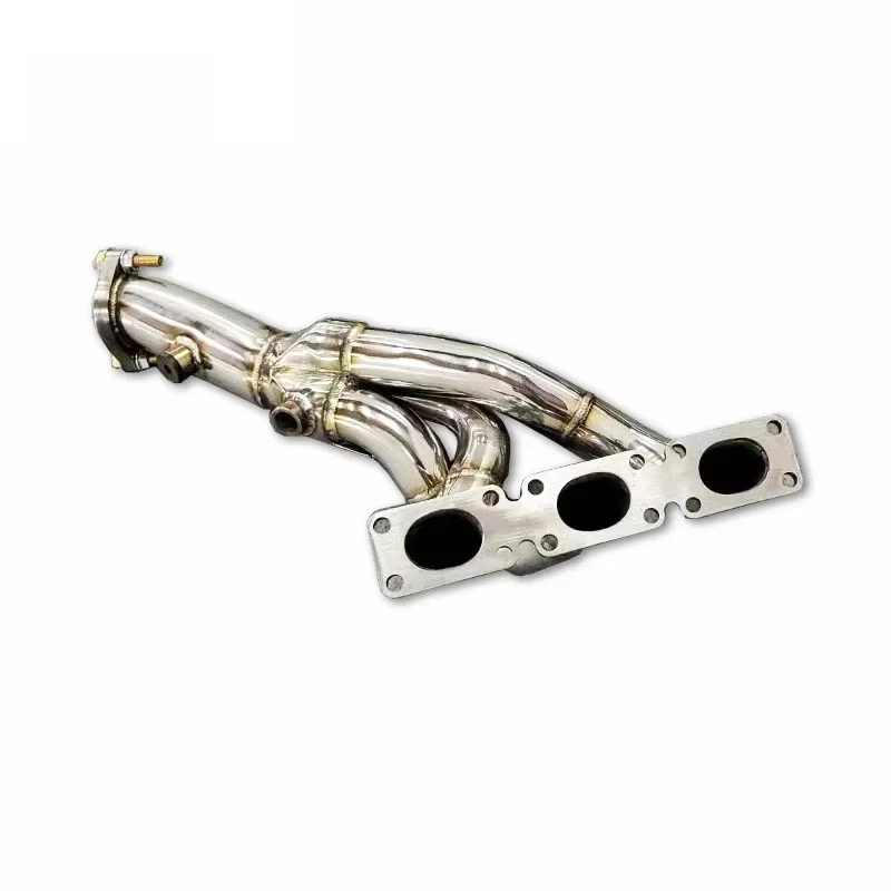 For BMW 325 330 E46 3.0L 2003-2005  stainless steel car exhaust system muffler downpipe exhaust manifol Increase Sound Power