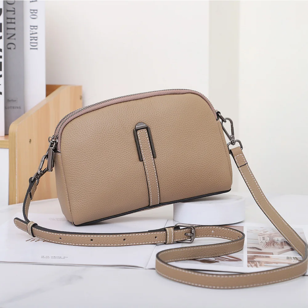 2023 New Lady Luxury Genuine Leather Mobile Phone Shoulder Bag Women\'s Messenger Pack Fashion Small Retro Crossbody for Girlsg