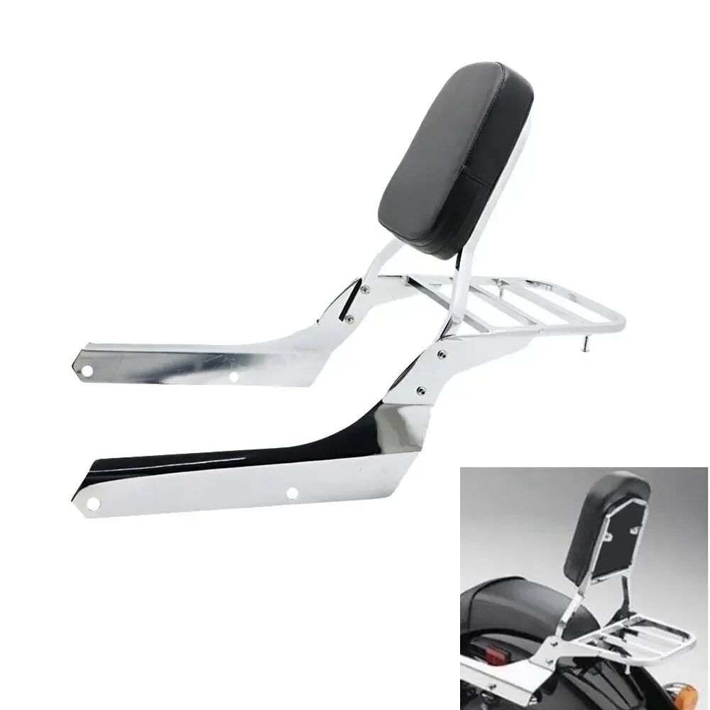 Rear Backrest Sissy Bar Luggage Rack Kit For Honda VT750C2B Shadow Phantom 750 2010-2015, VT750C2 Shadow Spirit 750 2007-2014