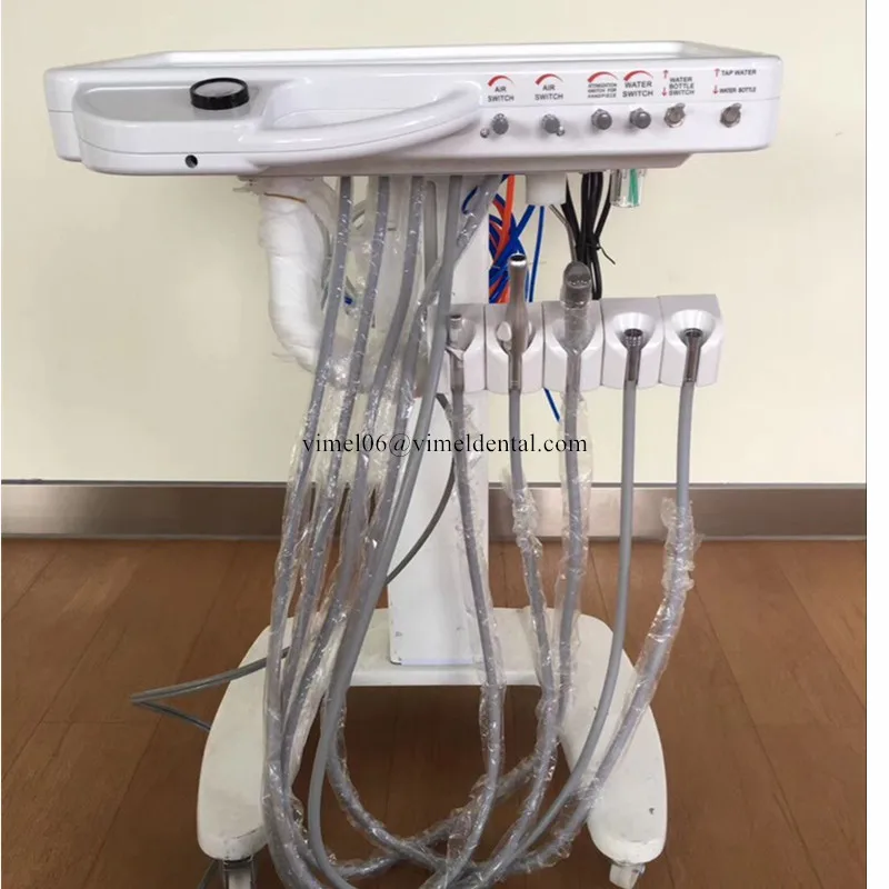 

Dental Chair Turbine Machine Movable Portable Cart Unit Mobile Treatment Sets Dental Trolley Dentist Cart