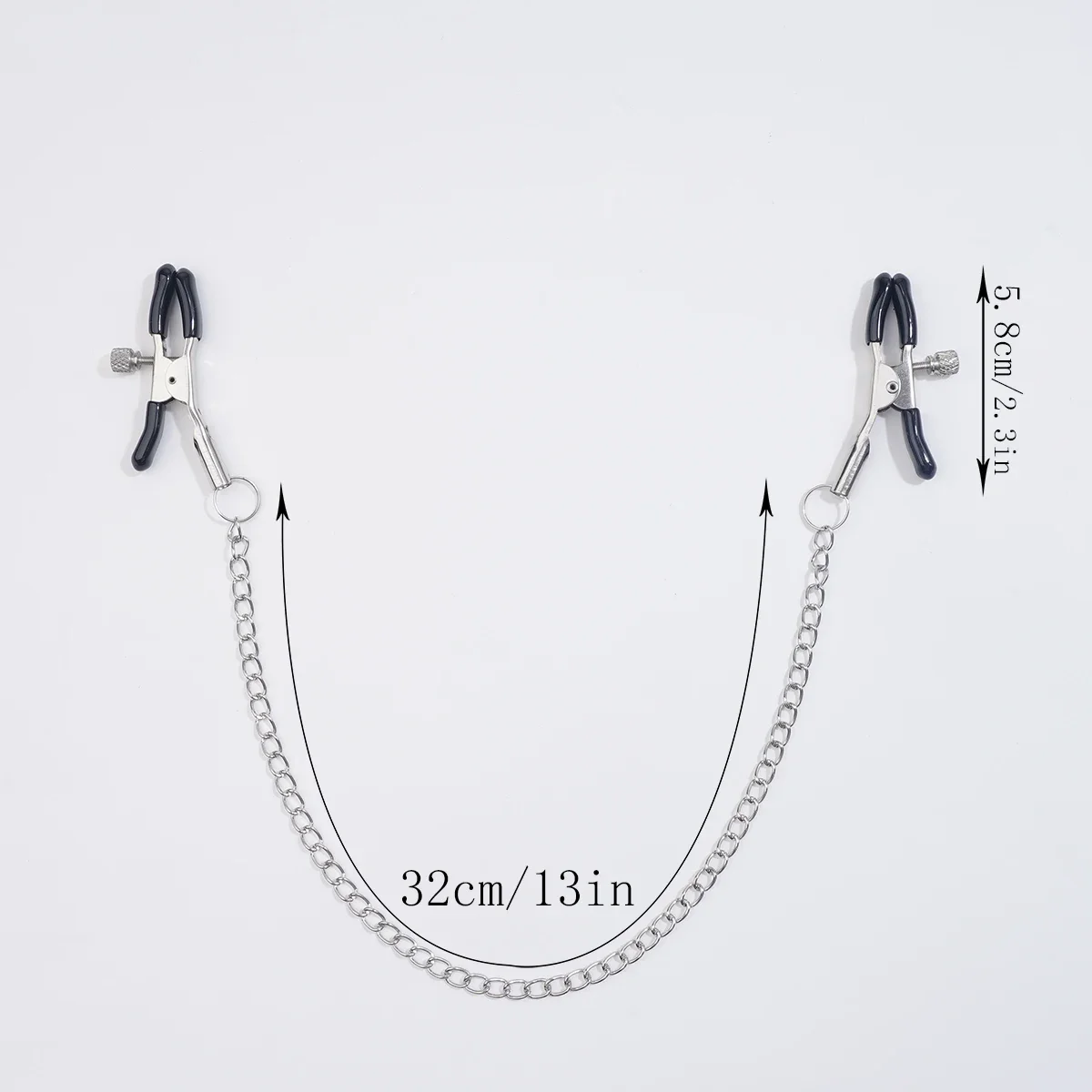 Metal Nipple Clamp With Metal Chain for Women Fetish To Breast Labia Clip Stimulation Massager Bdsm Bondage Adult Sex Products