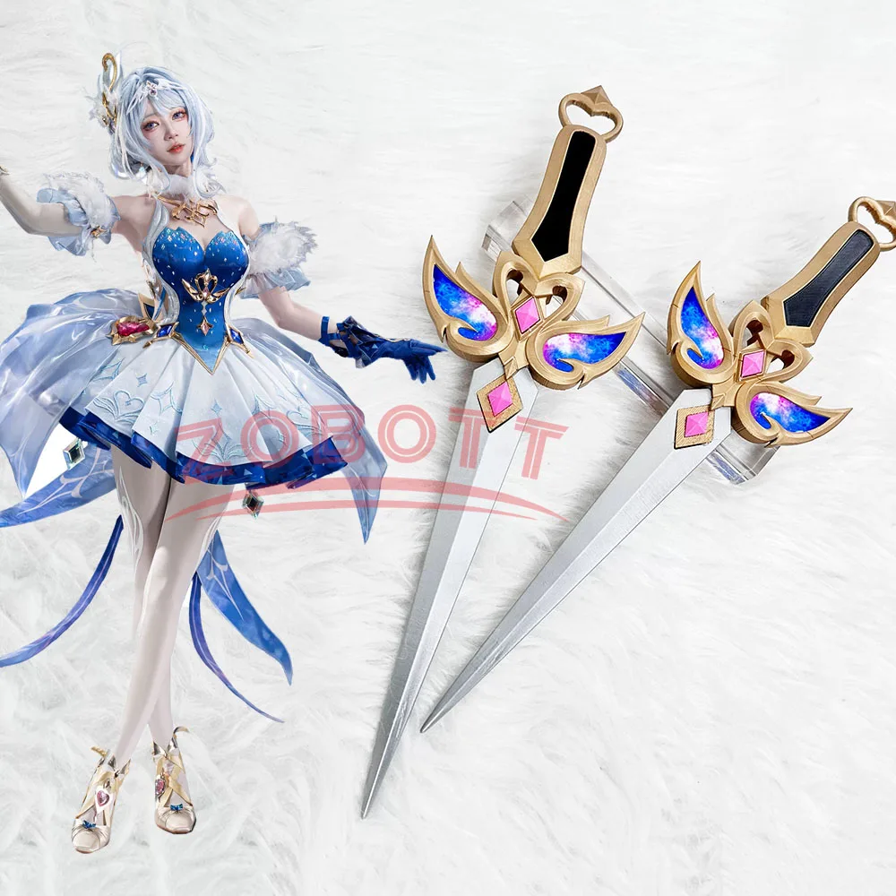 Genshin Impact Odette Cosplay Costume Holding An Object Prop Animes Expo Stage Props Ornament Fitting Game Halloween Wig Shoes