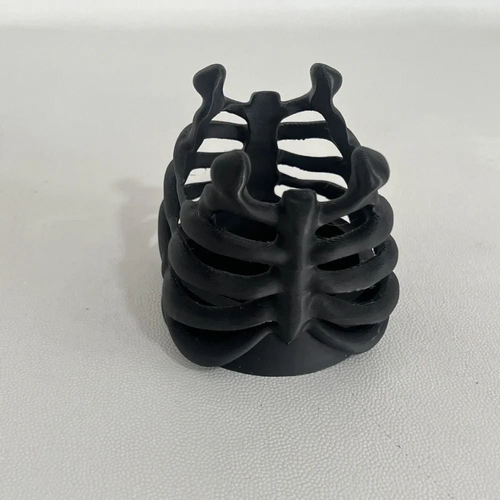 Lightweight Gothic Style Rib Cage Pen Holder Realistic Plastic Bone Pen Holder Creative Stationery Holder Halloween
