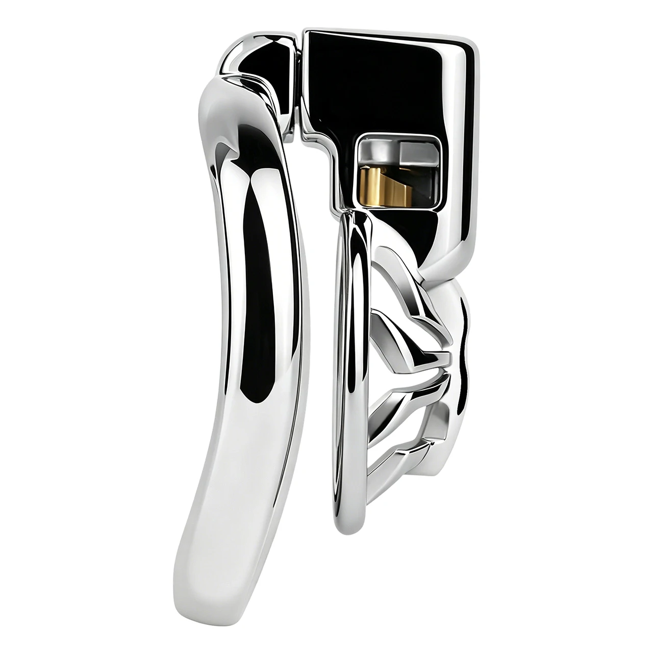 LEZEE Stainless Steel Male Chastity Cage Spider Hollow Out Chastity Lock Open Type Penis Lock Men BDSM Cock Cages BDSM Sex Toys - view 5