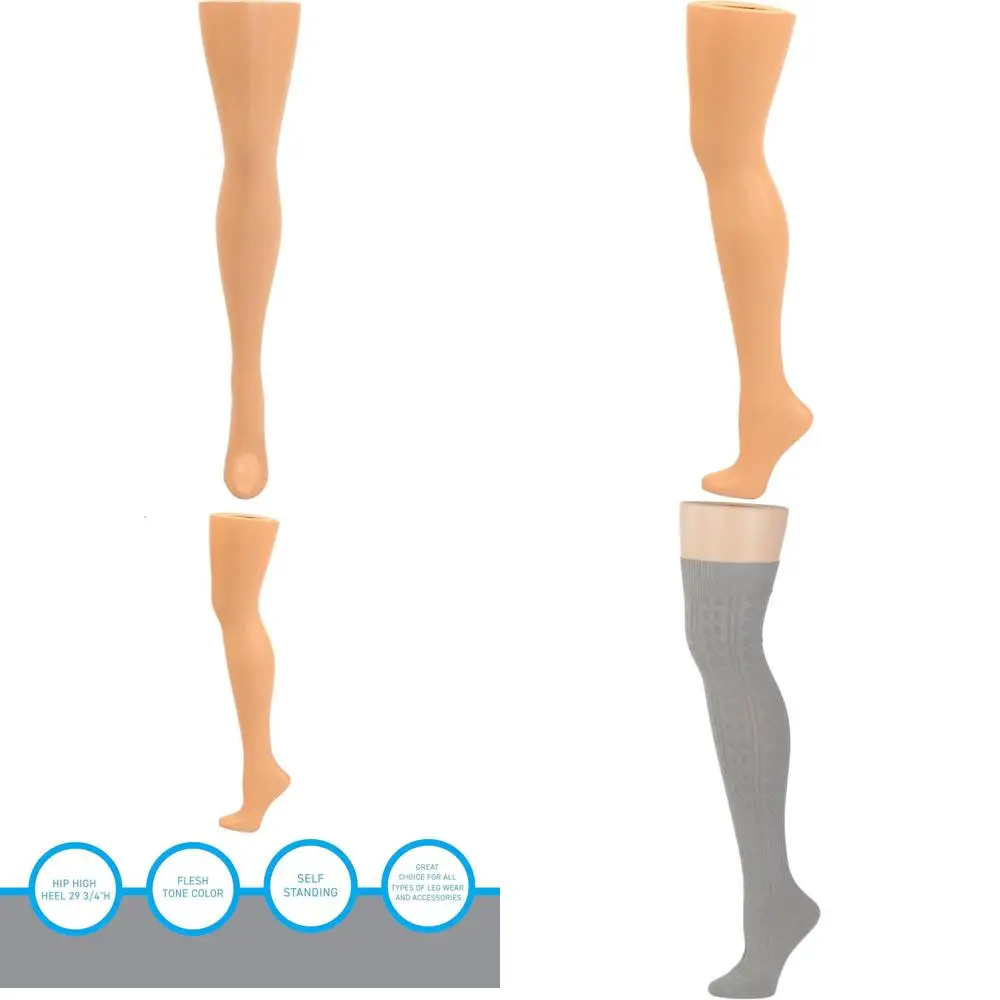 

Женский пластиковый манекен-торс с высокими бедрами и каблуком, 29,75 дюймов в высоту - стоячая модель