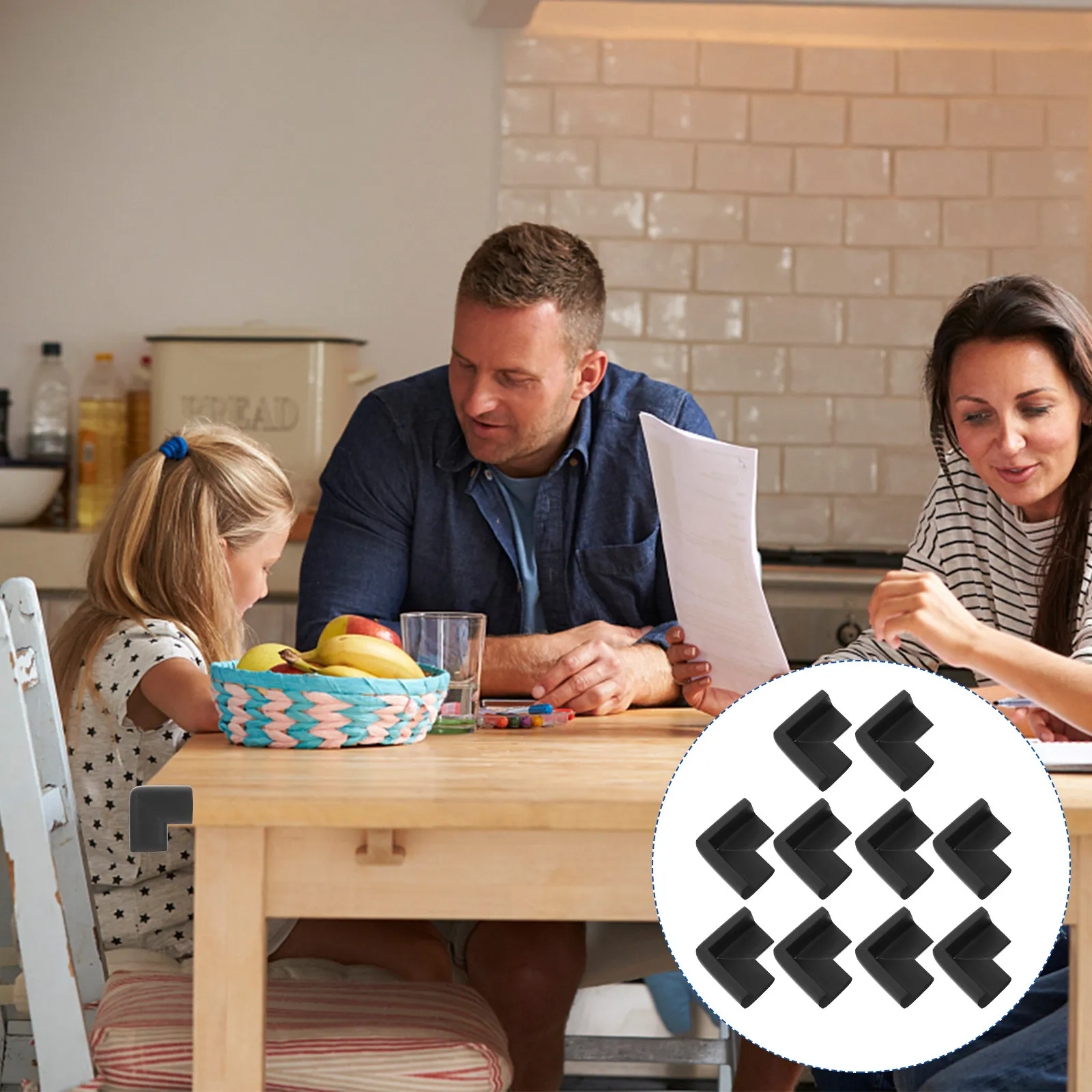 

10 шт. Прозрачные защитные уголки для мебели, защита от ударов для малышей, накладки на углы стола, защита краев для дома