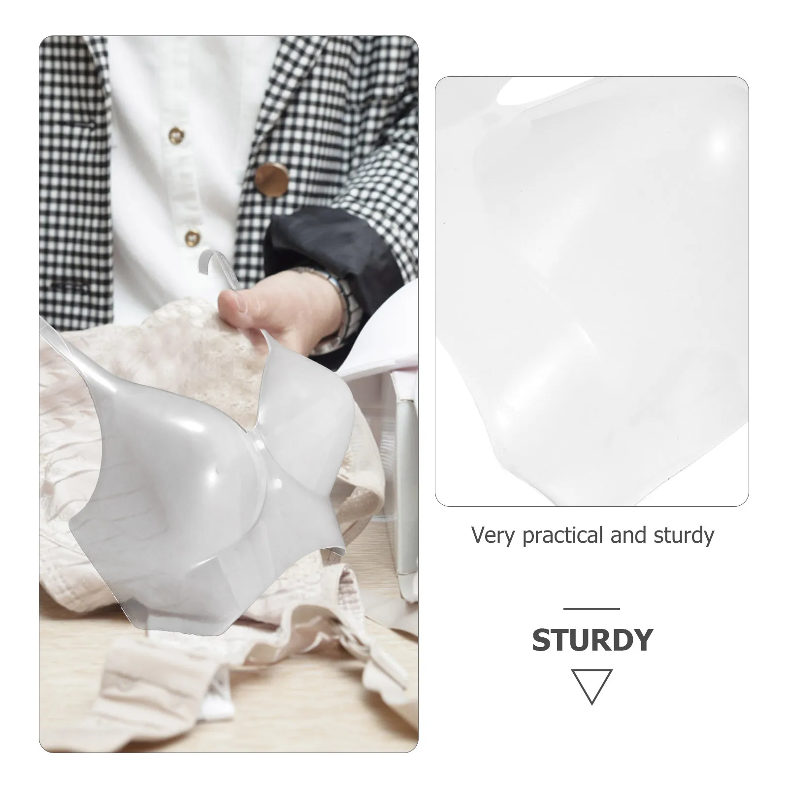 

Bra Mannequin Women Underwear Display Hanging Organizer For Clothes Shop Sturdy Lightweight Plastic Female Lingerie Holder