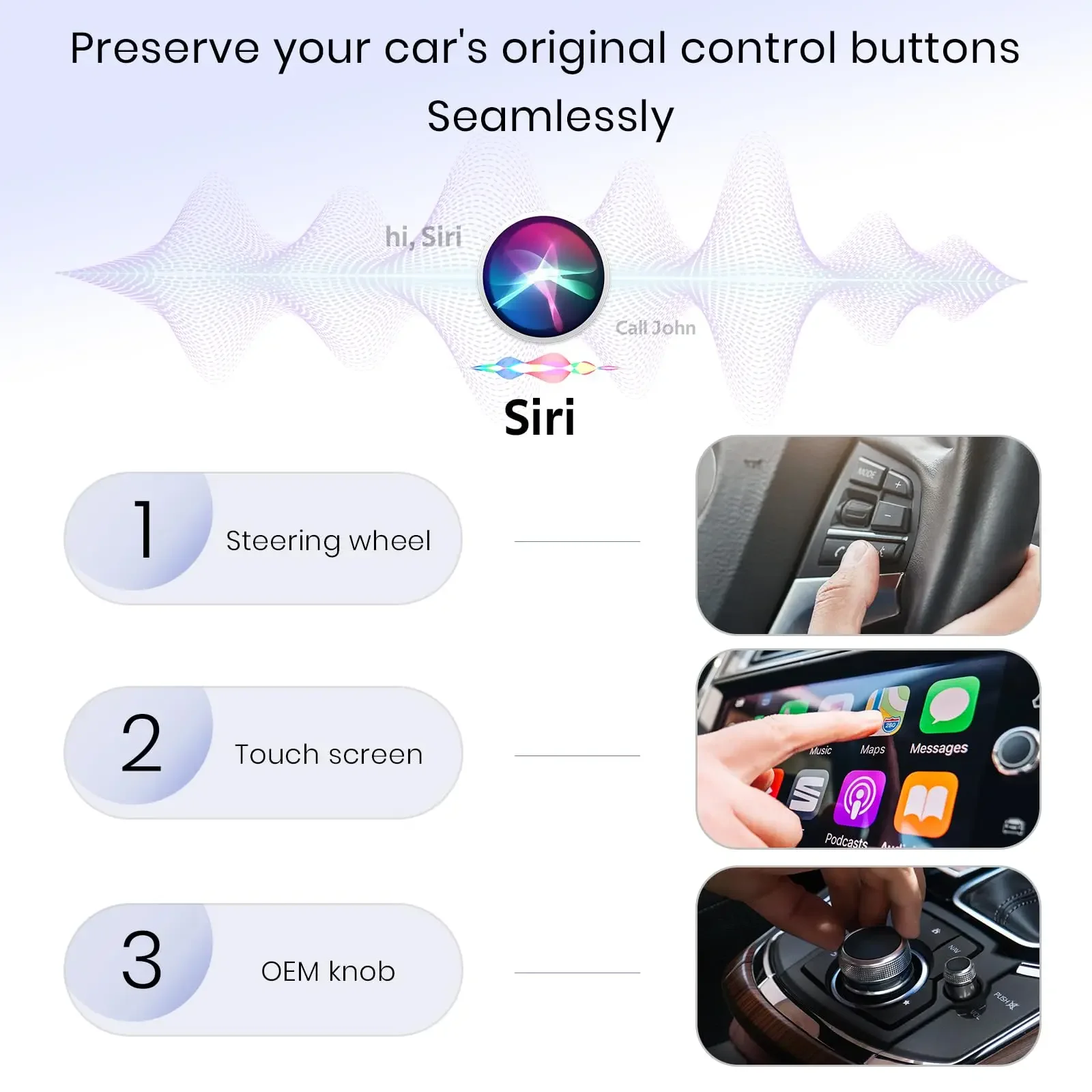 محول Carplay اللاسلكي Android Auto 2 في 1 Car Mini Box محول لاسلكي USB التوصيل والتشغيل بلوتوث واي فاي اتصال سريع OEM