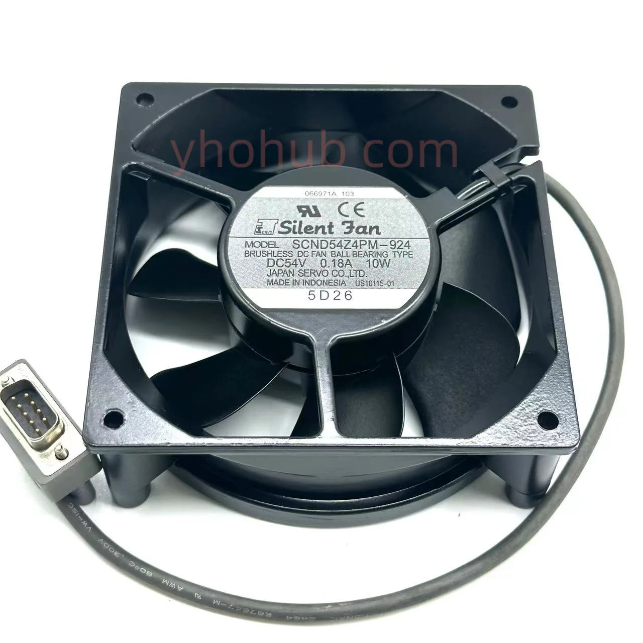 SCND54Z4PM-924 DC 54V 0.18A 120x120x38mm Server Cooling Fan