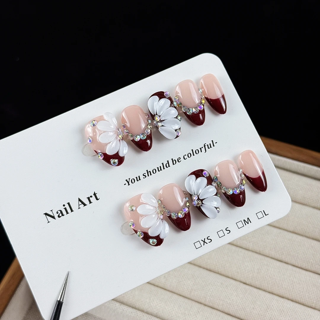 Resin Art And Deco - 10 قطع من الأظافر الاصطناعية الراقية