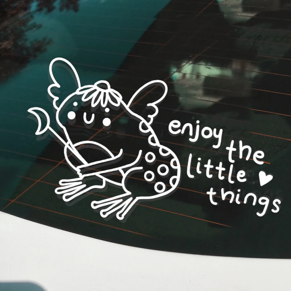 

Positivity Frog Fairy Cute Bumper Sticker Vinyl Decal Auto Tuning Styling Decoration Car Accessorie