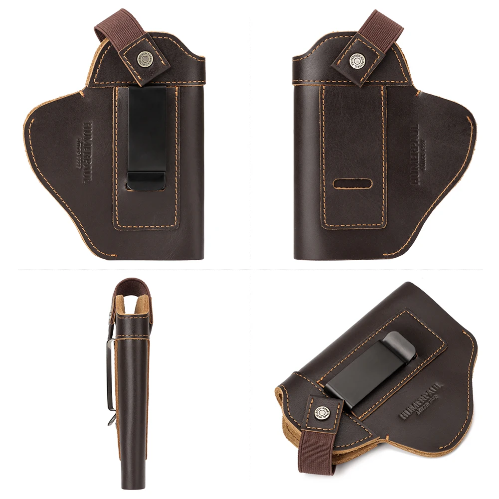 Oil Leather Universal Tactical Gun Holster for Airsoft Pistol Right/Left IWB/OWB Concealed Carry Glock Gun Accessories