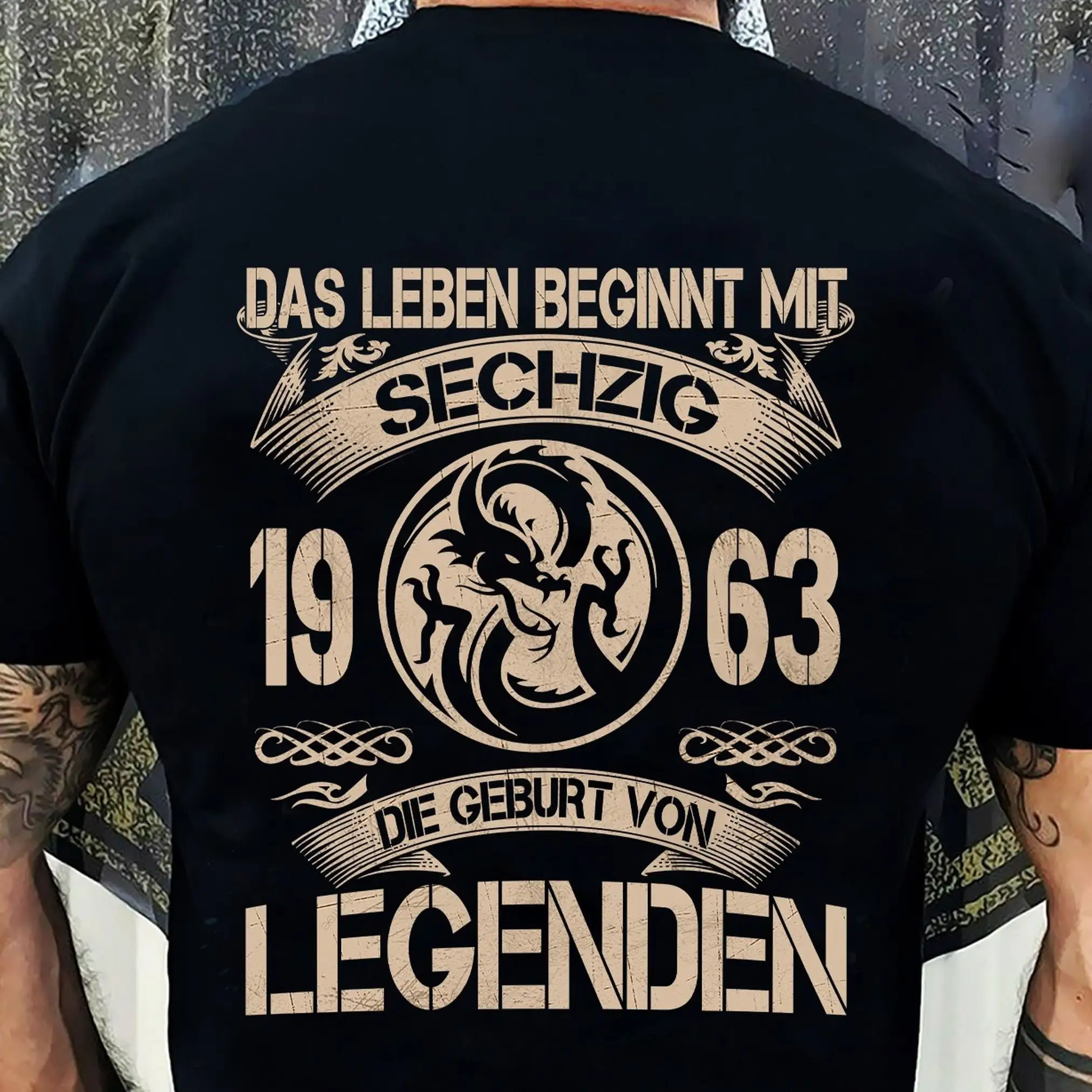 Vintage Das Leben Beginnt 1963 Die Geburt Von Legenden T Shirt Birthday Party For Him Retro Men