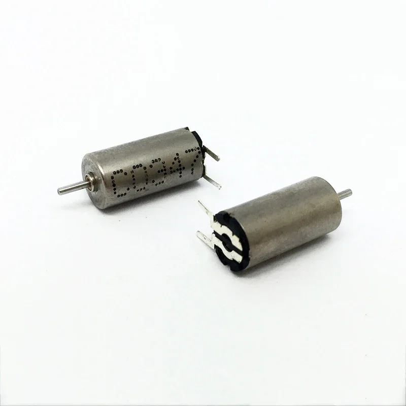 DC 1.5-3.7V Pin Type 612 Coreless Motor Micro Mini 6mm*12mm Hollow Cup High Speed Shaft Diameter 0.8mm for Small Toy Car Models