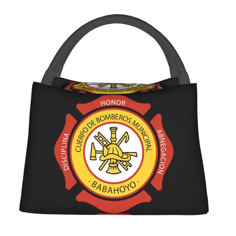 Custom Bomberos Firefighter Lunch Bag Men Women Cooler Warm Insulated Lunch Box for Picnic Camping Work Travel