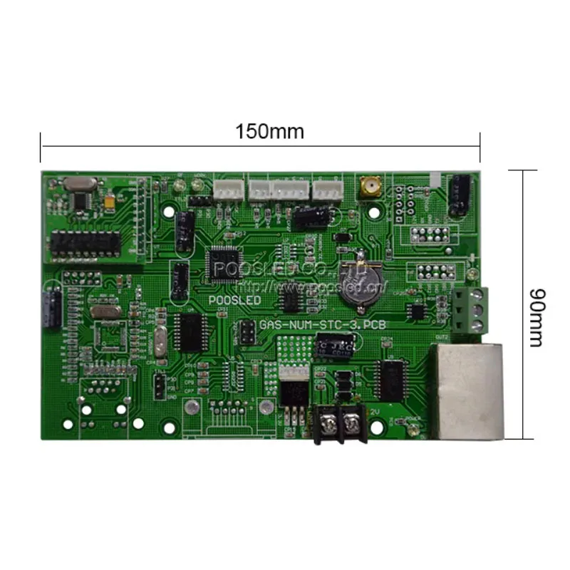 Imagem -02 - Gás-num-stc Sinal de Gás Cartão de Controle Principal rf Mais Rs232 & Rs232 Sistema de Controle ou Módulo Digital Led