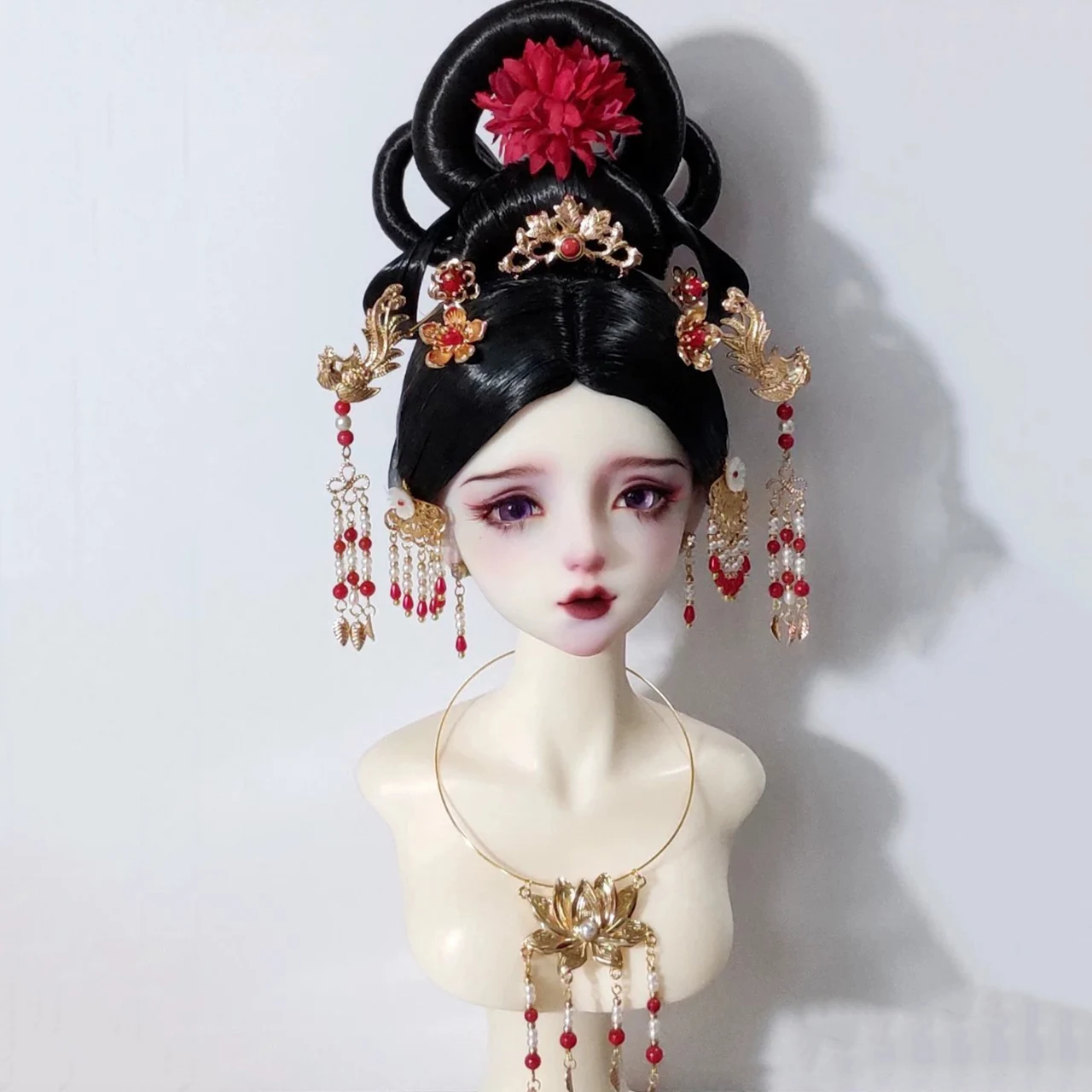 

1/6 1/4 1/3 Scale BJD Doll Chinese Ancient Costume Hair Crown Ornaments Wig Accessories Headwear For MSD SD13 Girl SSDF A2054