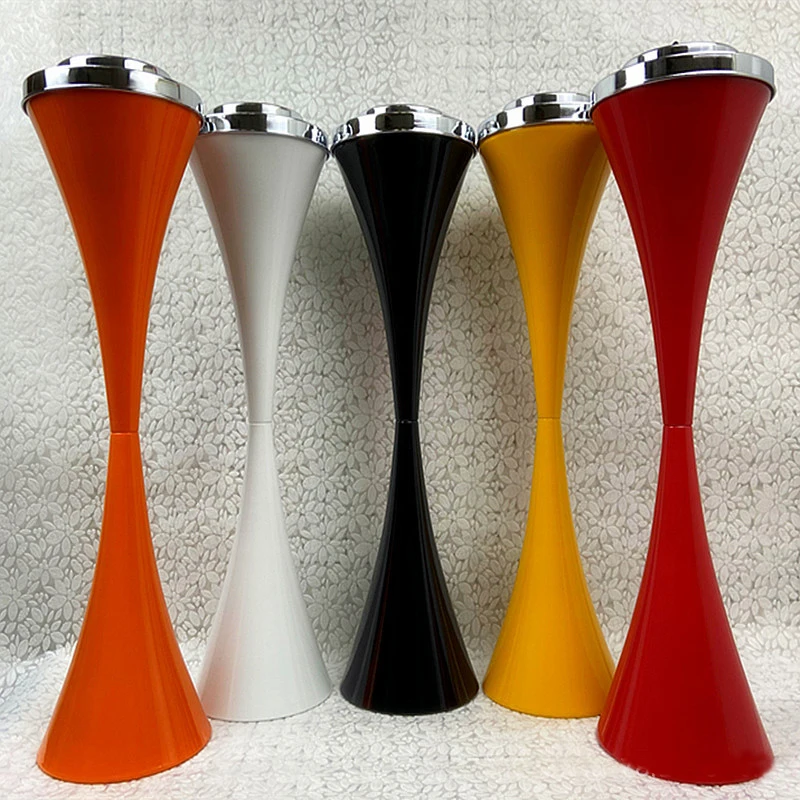 Floor Standing Ashtray with Lid Stainless Steel Anti-Rust Funneling Ashtray Smoking Accessories for Home Office Garden Outdoor